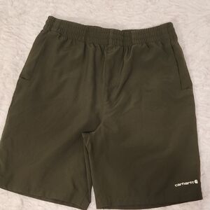 Carhartt Men's Dark Green Athletic Shorts